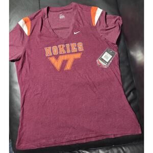 Nike Womens Virgina Tech Hokies Short Sleeve T-Shirt Fan Top XXL
